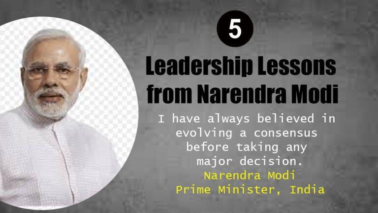 5 Leadership Lessons from Narendra Modi